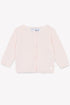 Cardigan with Scalloped Trim- Pale Rose