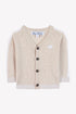 Baby Ceremonie Knit Cardigan -Flax