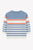 Marine Color Multi Striped Knit Sweater