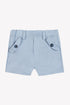 Baby Linen Short- Bleu Grise