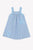 Chambray Dress with Floral Embroidered Motif