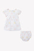 Pastel Color Eyelet Dress Set
