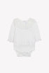 Bodysuit with Eyelet Lace Collar