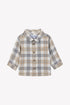 Bold Plaid Shirt- Camel