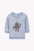 Sweatshirt with Robot Motif