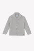 Tweed Cable Knit Sweater - Grey