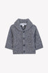Tweed Grandpa Cardigan - Blue