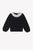 Cable Sweater Lace Collar - Black