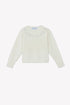 Sweater with Rhinestone Design Motif
