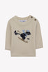 BB Knit Sweater with Ski Print Motif