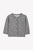 Knit Cardigan with Pearl Motif - Grey