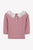 Cable Sweater with Lace Collar