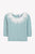 Cable Knit Sweater with Lace Collar - Mint Green
