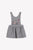 Pinafore Wool Dress with Floral Motif