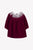 Velvet Dress Lace Collar - Plum