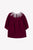 Velvet Dress Lace Collar - Plum