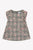 Rose Print Plaid Dress