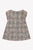Rose Print Plaid Dress