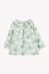 Floral Crepe Shirt - Mint