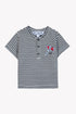T-shirt with Navy Stripes