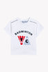 Babe Jersey Tshirt with Badminton Motif