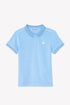 Cloud Cotton Polo Shirt with Hedgehog Motif
