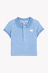 Blue Cloud Cotton Polo Shirt