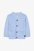Baby Classic Linen Cardigan- Light Blue