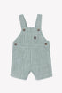 Cotton Stripes Dungaree Short- Khaki