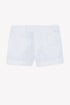 Baby Classic Linen Bermuda- White
