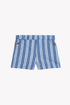 Short with Blue Stripes and TC monogram