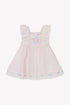 Linen Dress with Embroidered Flowers