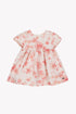 Peach Floral Party Dress