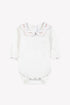 BodySuit with Scalloped Collar