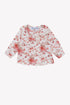 Liberty Floral Print Cotton Blouse- Red Floral