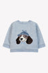 Sweatshirt with Lapdog Motif