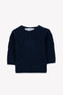 Baby Cable Knit Sweater with TC Logo Motif