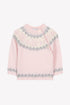 Snowflake Design Sweater- Pink