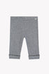 Classic Cotton Ribbed Legging- Grey