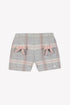 Plaid Shorts with Bow