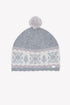 Faire Isle Knit Hat- Grey