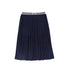 Pleated Knit Skirt- Blue