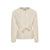 Cream Knit Sweater with Belt