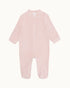 Velour Angel Wing Footsie- Pink