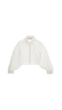 Poplin Dress  Blouse with pleated Detail on Sleeves