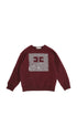 Sequin Fleece Lined Sweatshirt/Cherry