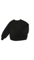 Cropped Sweatshirt with Sequin Logo Design