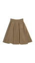 Skirt with Engraved Logo - Camel