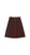 Classic Corduroy Skirt with Snap - Burgundy