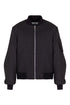 Lurex Flannel Striped Bomber